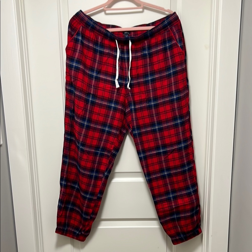 GAP Red and Blue Plaid Pajama Pants